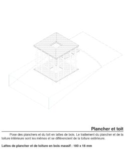 Axonométrie Plancher du toit